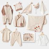 Andywawa Ensemble de literie pour bébé garçon 10 pièces, beige - Image 1