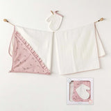 Andywawa Ensemble de serviettes pour bébé fille 3 pièces Rose - Image 1