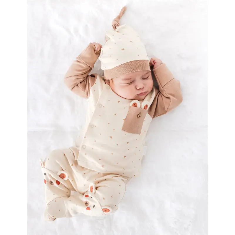 Andywawa Ensemble  graphique beige avec ours aventurier - Image 2