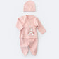 Andywawa Ensemble  pour bébé fille Rose - Biorganic - Image 1