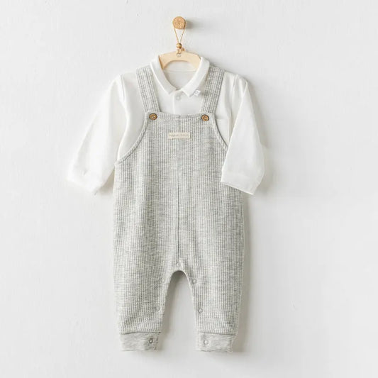 Andywawa Ensemble salopette Gris pour bébé garçon - Image 1