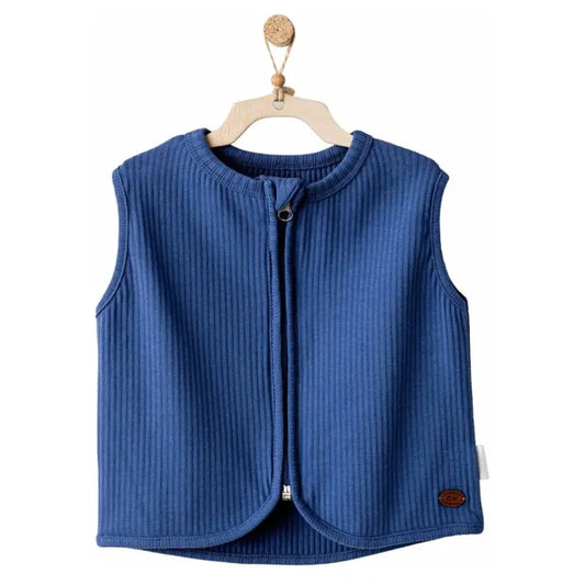 Andywawa Gilet bébé basique bleu - Image 1