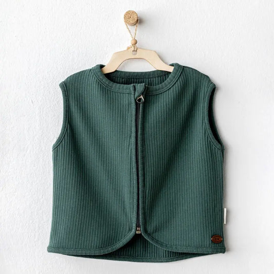 Andywawa Gilet bébé basique vert - Image 1
