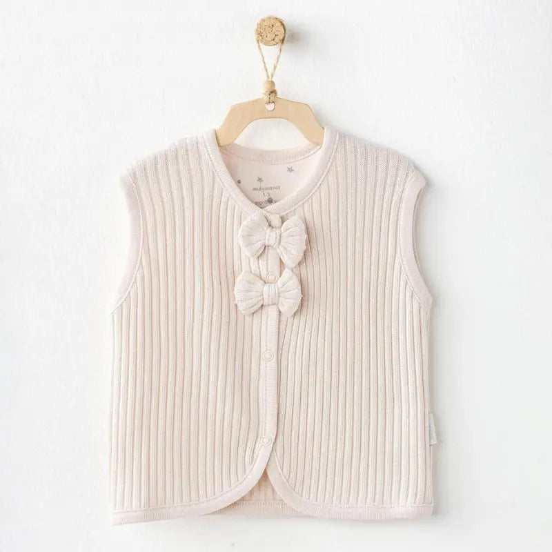 Andywawa Gilet d'hiver  pour bébé fille blanc - Image 2