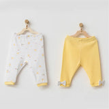Andywawa Happy Chick Lot de 2 culottes pour bébé AC21585 Jaune - Image 1