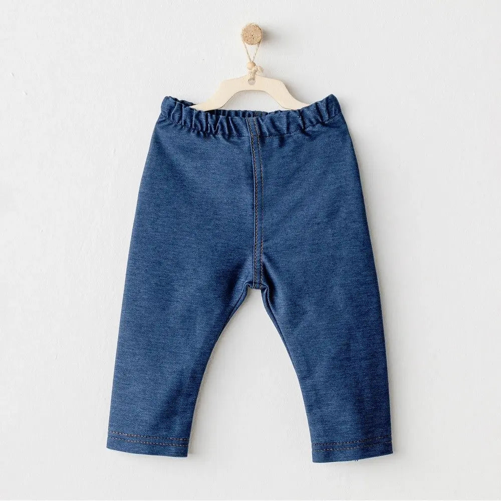 Andywawa - Leggings d'hiver pour bébé fille - Bleu décontracté - Image 2