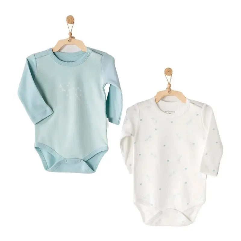 Andywawa Lot de 2 Bodys Bébé Menthe - Image 1