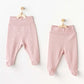 Andywawa Pantalon à pieds pour bébé fille - ROSE - 3-6 MOIS - Image 1