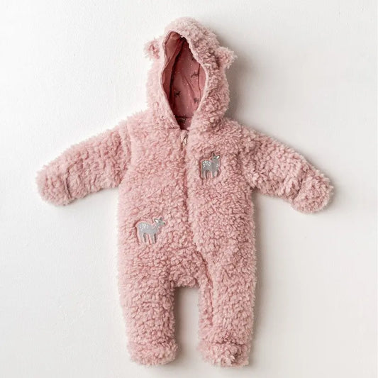 Andywawa Peluche astronaute pour bébé fille, rose, hiver AC25059 - Image 1