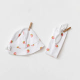 Andywawa Picnic Time Bonnet et bandana pour bébé AC21742 Blanc - Image 1