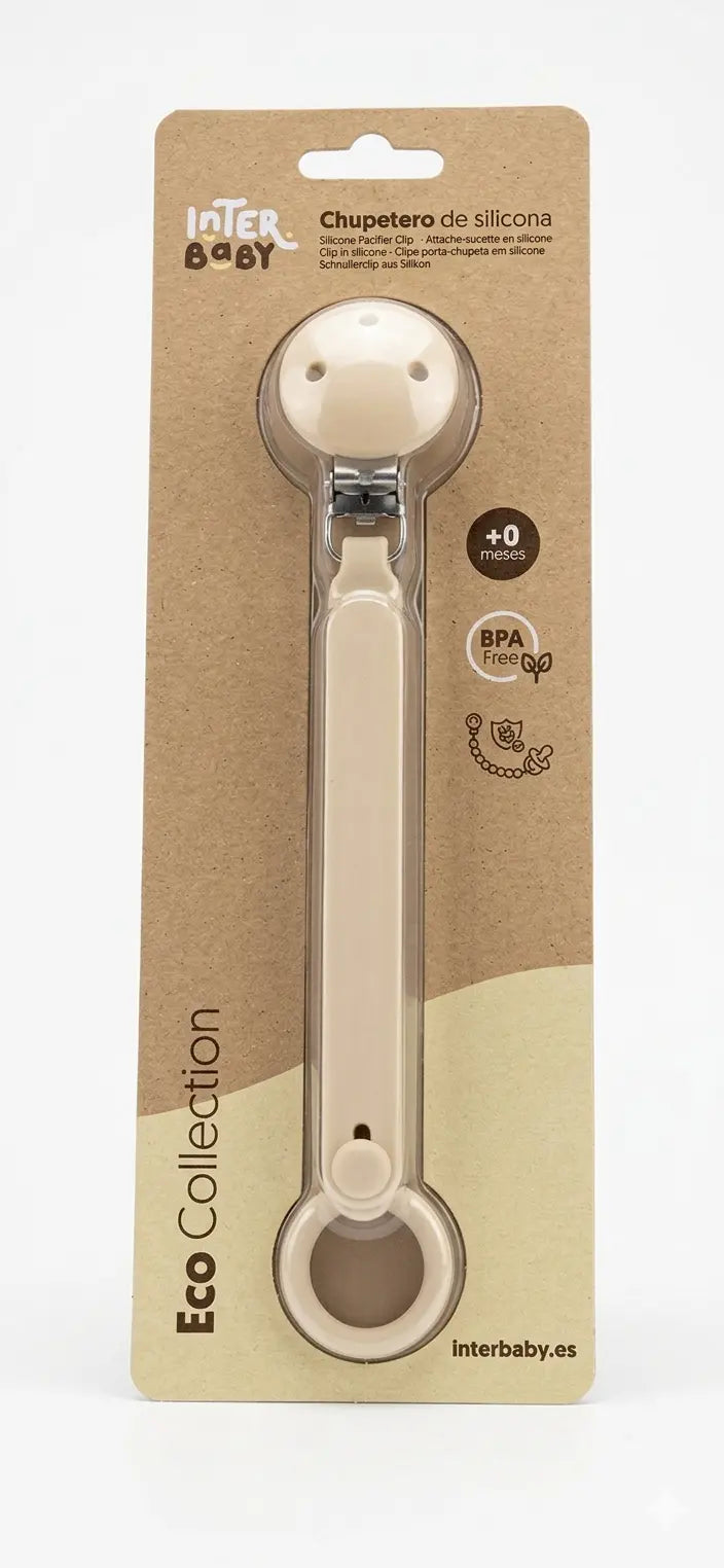 Attache-tétine en silicone Beige - Image 2