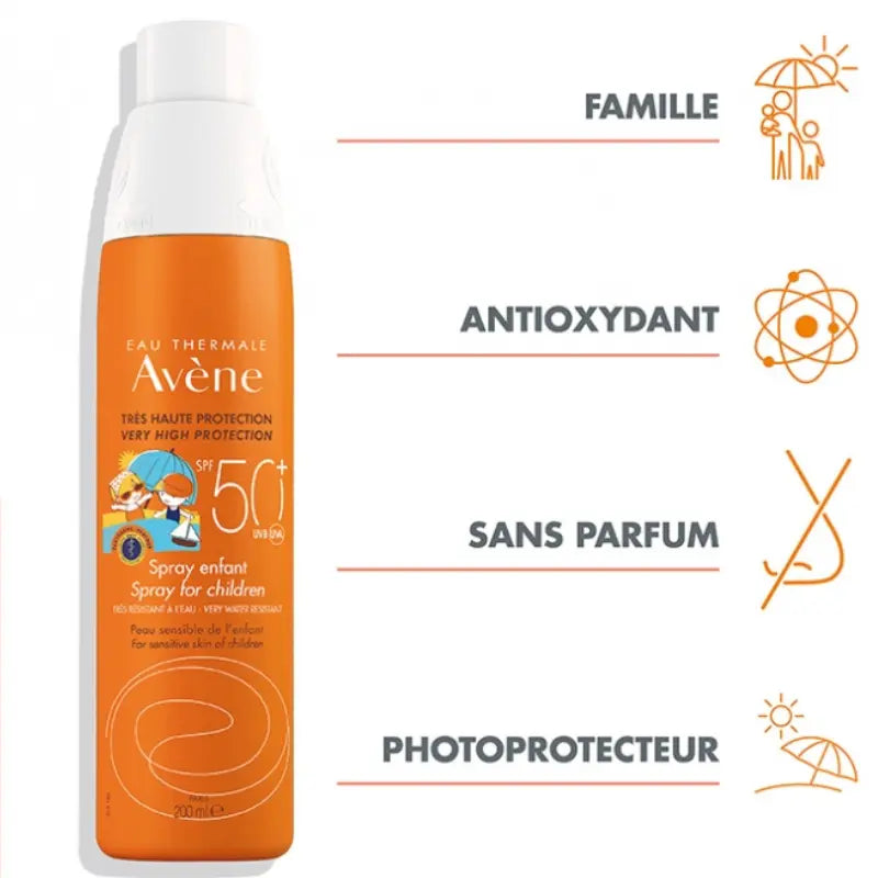 Avène Solaire Spray Enfant SPF50+ 200 ml - Image 2