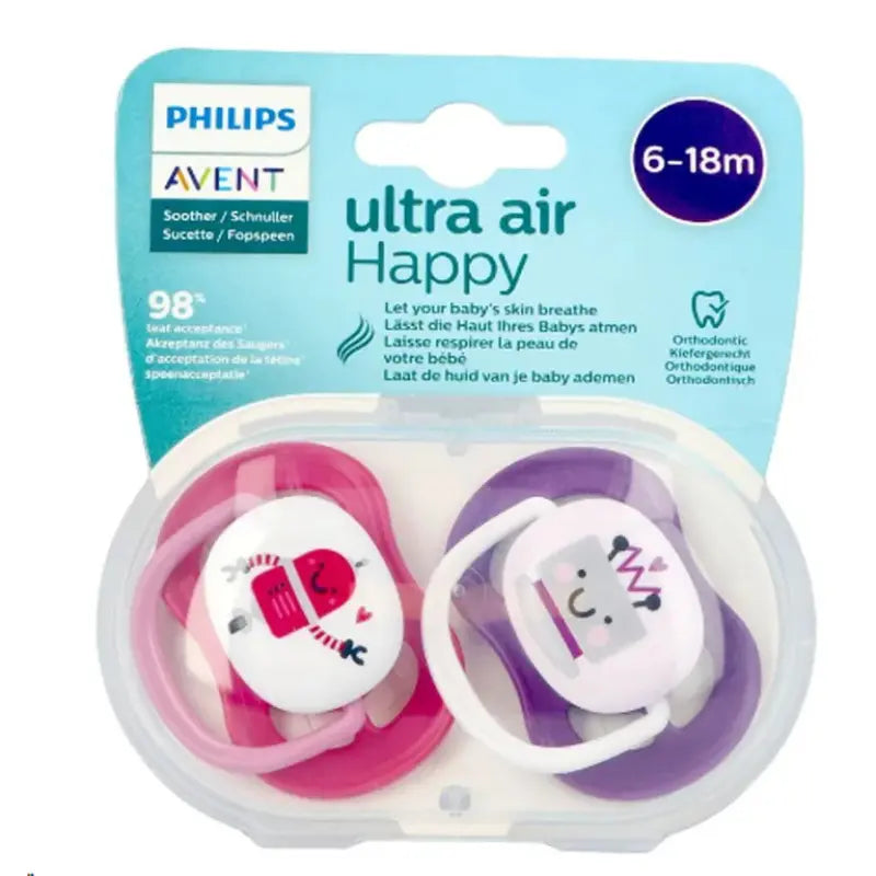 AVENT Sucettes Ultra Air Robot 6-18 Mois - Image 1