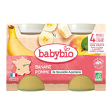 Babybio Banane Pomme de Nouvelle-Aquitaine Petits pots 2x130g - Image 1