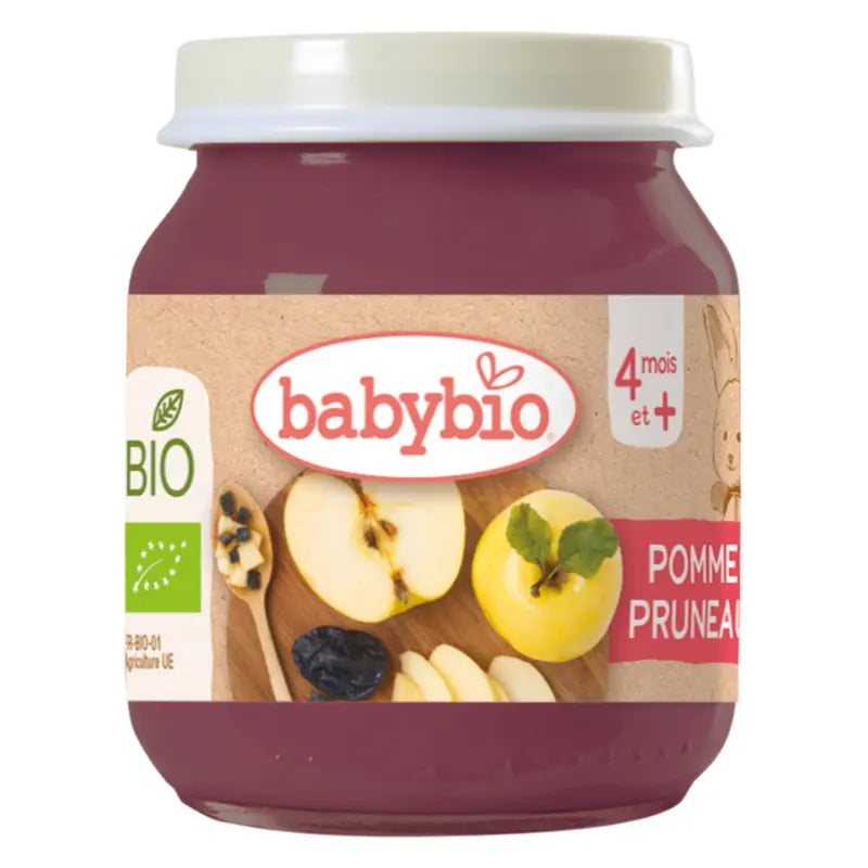 Babybio Confit de prunes et pommes 130 g - Image 1
