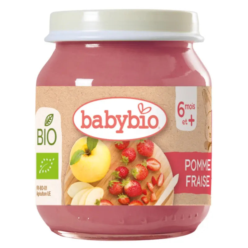 Babybio fraises pommes et myrtilles confites 130 g - Image 2