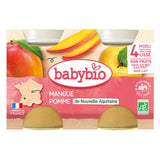 Babybio Mangue Pomme de Nouvelle-Aquitaine Petits pots 2x130g - Image 1