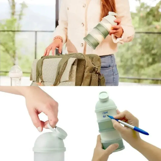Babymoov Babydose – Boîte Doseuse Empilable pour Lait en Poudre vert - Image 3