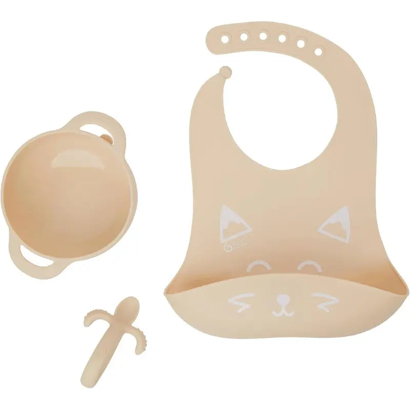 Babymoov Coffret Repas Bébé FIRST'ISY Renard - Beige - Image 1