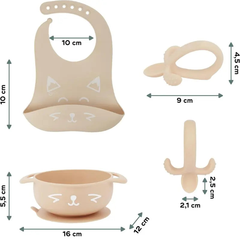 Babymoov Coffret Repas Bébé FIRST'ISY Renard - Beige - Image 6