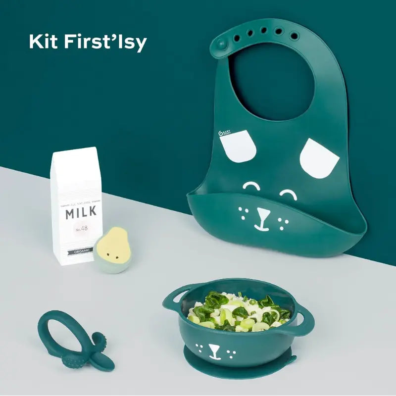 Babymoov Coffret Repas Bébé FIRST'ISY Renard - Bleu - Image 2