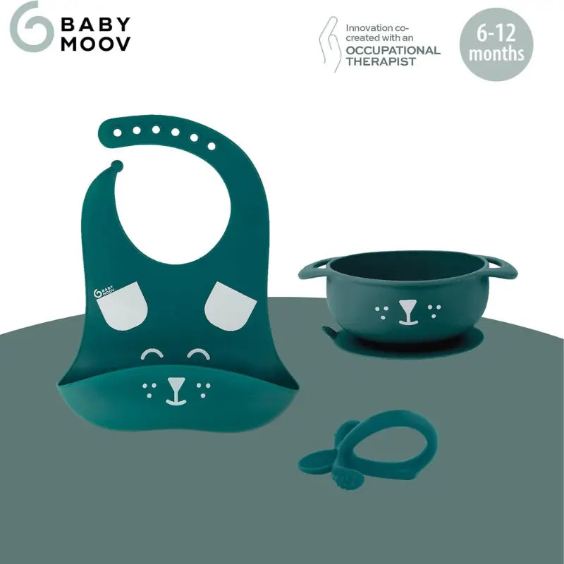 Babymoov Coffret Repas Bébé FIRST'ISY Renard - Bleu - Image 3
