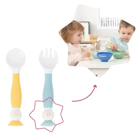 Badabulle Couverts d'apprentissage flexibles Multicolore - Image 3
