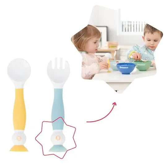 Badabulle Couverts d'apprentissage flexibles Multicolore - Image 3