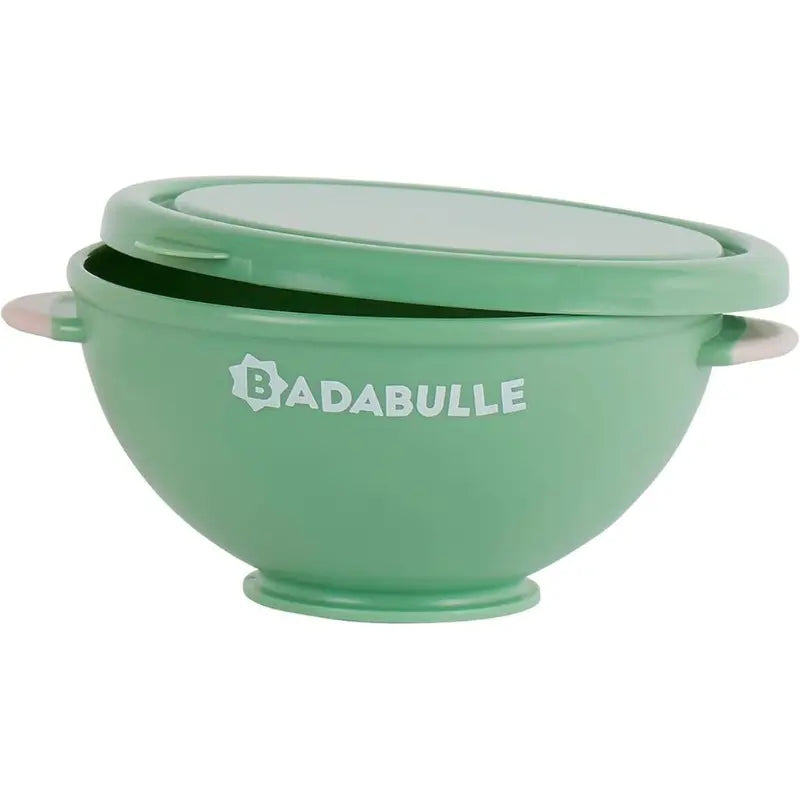 Badabulle Lot de 5 bols ventouse antidérapants 330ml et 3 cuillères 1er âge souples - Image 3