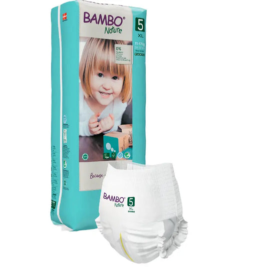 Couche Bambo Nature Culottes d’apprentissage bio bébé T5 (11-18 kg) 38 unités - Image 1