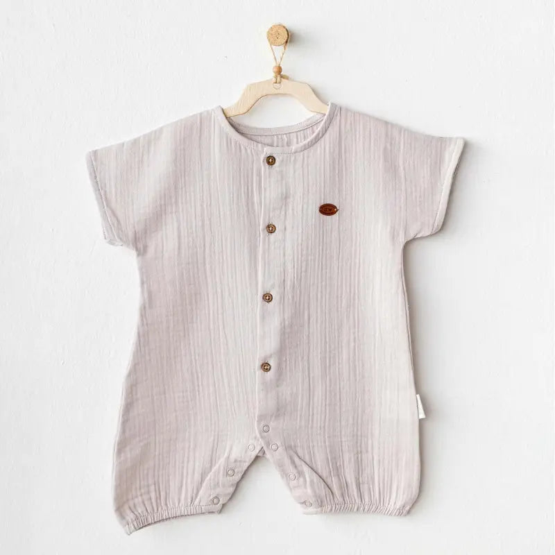 Barboteuse Andywawa en mousseline beige - Image 2