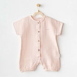 Barboteuse en mousseline rose - Andywawa - Image 1