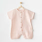 Barboteuse en mousseline rose - Andywawa - Image 2