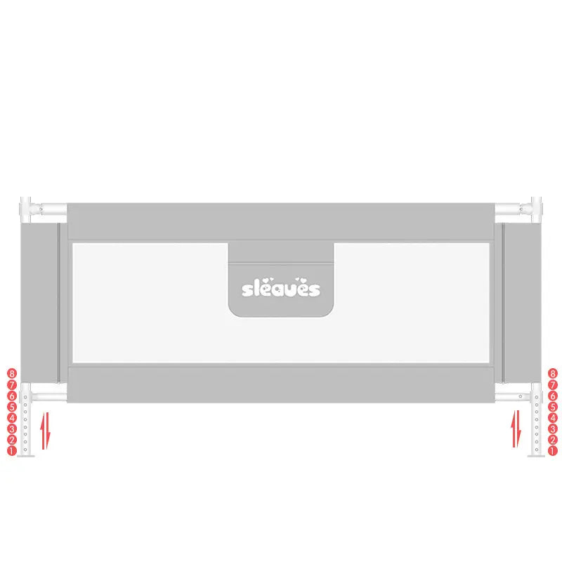 Barrière de lit pour la sécurité de bébé Gris - Image 1