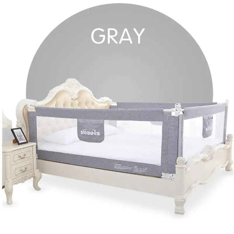 Barrière de lit pour la sécurité de bébé Gris - Image 3