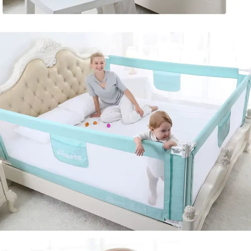 Barrière de lit pour la sécurité de bébé Vert - Image 3