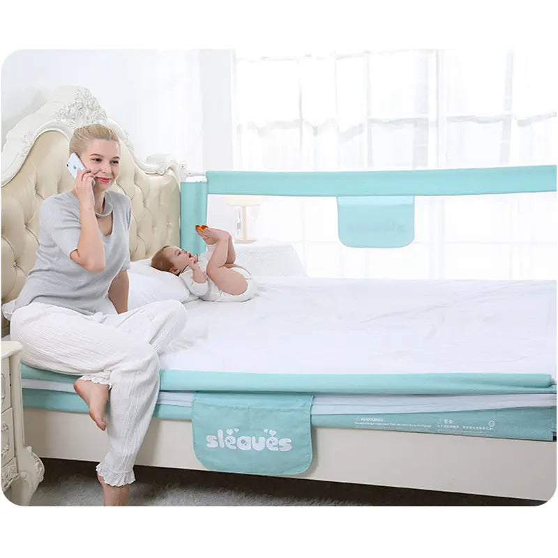 Barrière de lit pour la sécurité de bébé Vert - Image 5