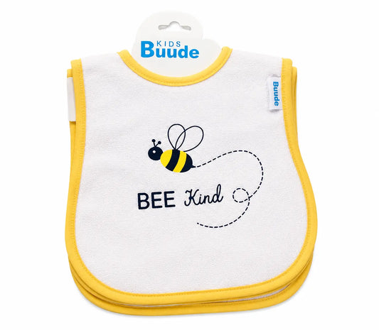Bavoir Bébé Doux et Confortable Buude Jaune - Image 1