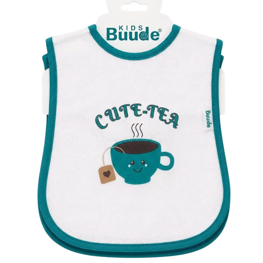 Bavoir Bébé Doux et Confortable Buude Vert pétrole - Image 1