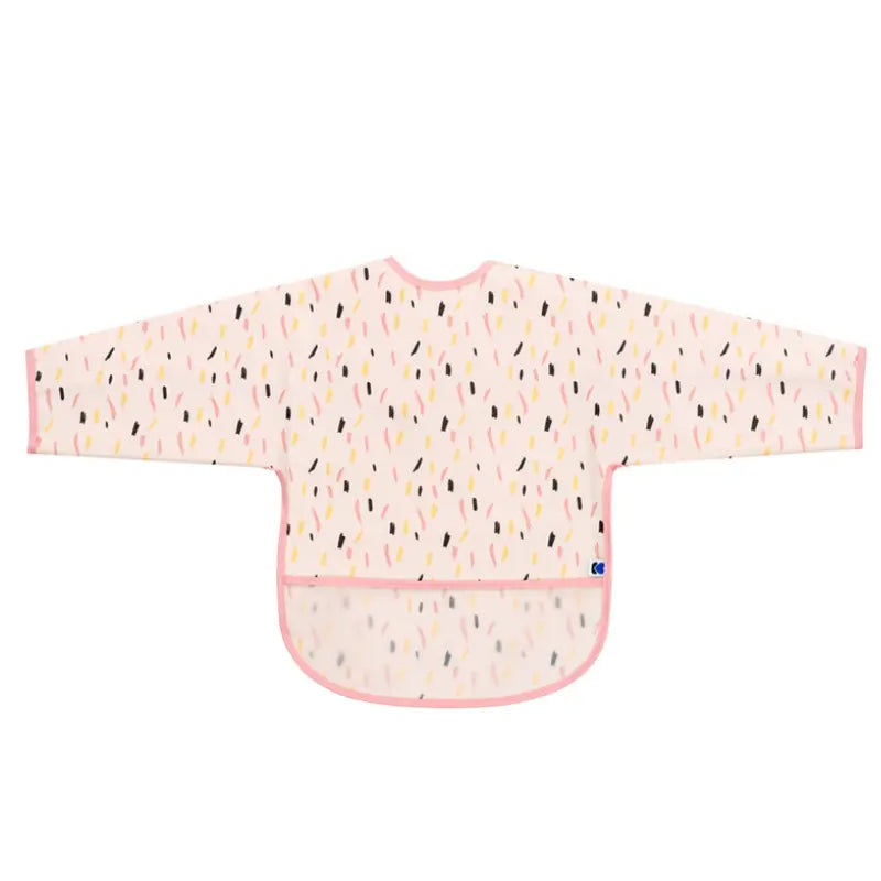 Bavoir manches longues EVA avec ramasse-miettes Arty Pink Pattern - Image 2