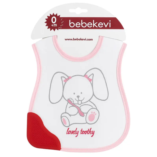 Bavoir tissu imperméable avec coin de dentition – Bebekevi - Image 1