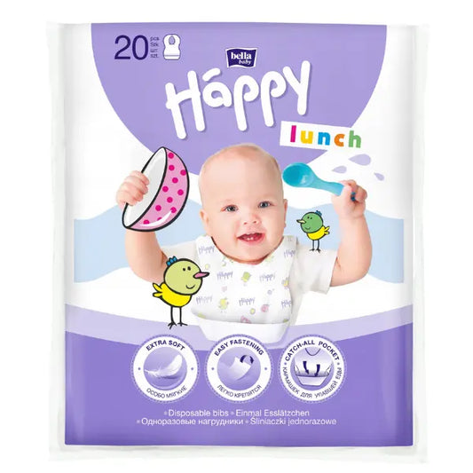 Bavoirs Jetables Happy 20 Unités - Image 1