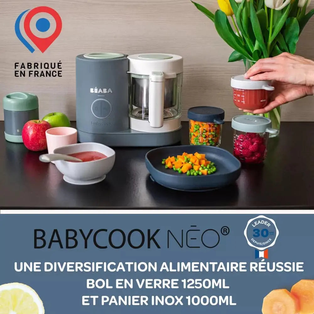 Beaba Robot Cuiseur Mixeur Babycook Neo 4en1 Gris - Image 3