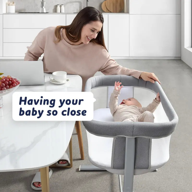 Berceau Bébé Multifonctionnel et Réglable en Hauteur - Image 4
