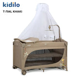 Berceau convertible 3 en 1 pour bébé T-704L Beige - Image 1