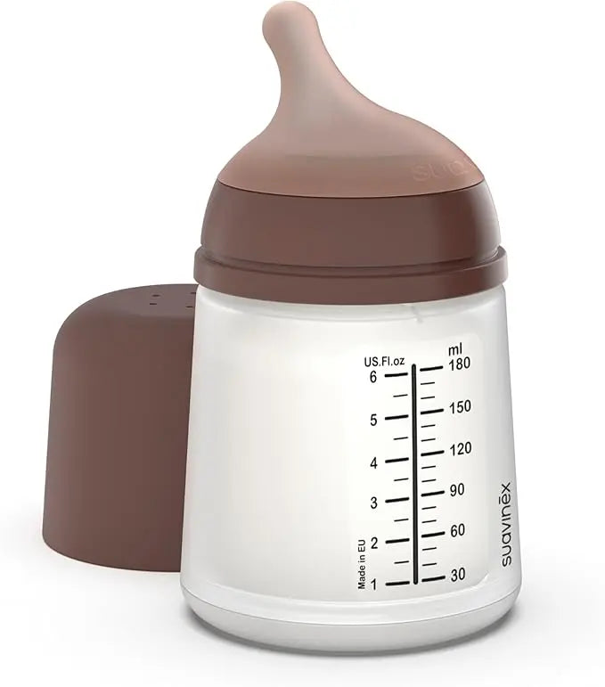Biberon Anti-Colique Suavinex Zero.Zero 180 ml Deep avec Tétine Débit Lent (S) - Image 1