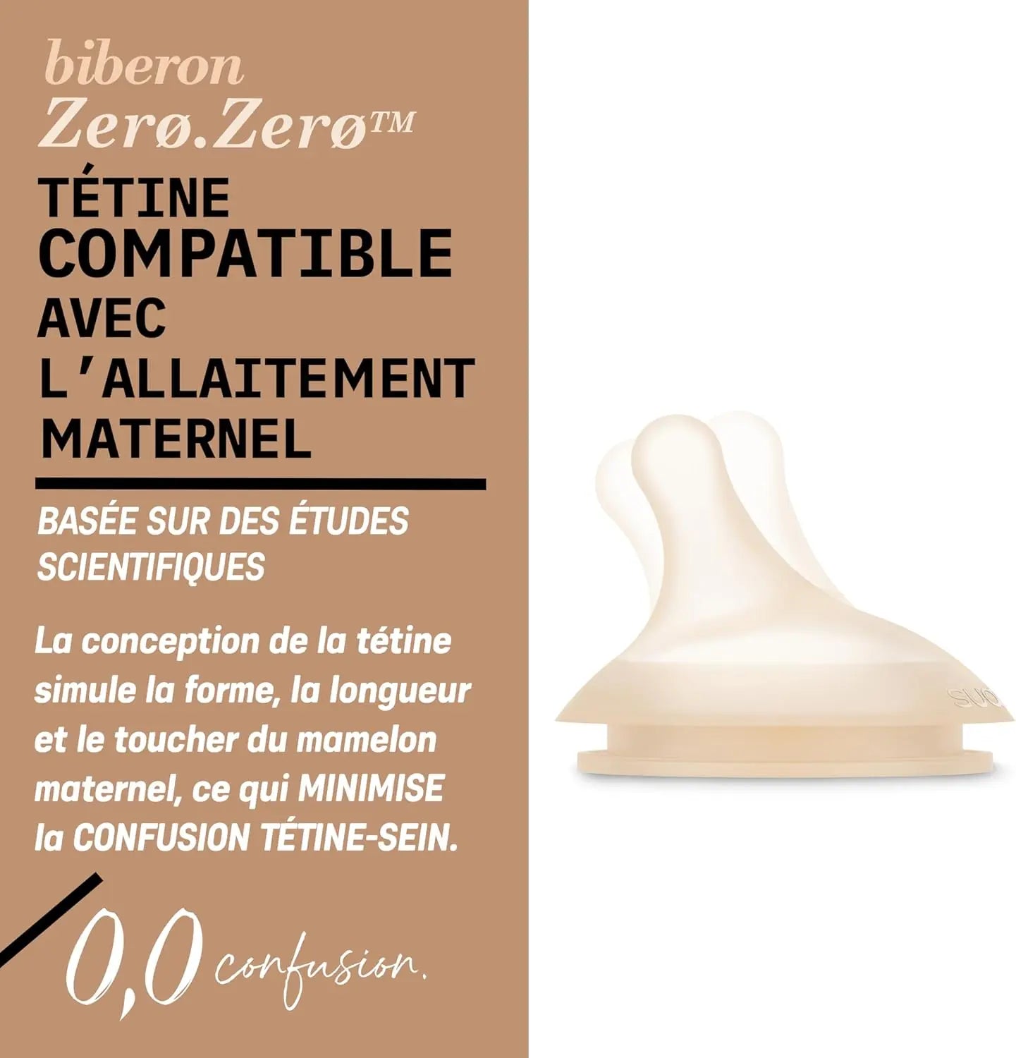 Biberon Anti-Colique Suavinex Zero.Zero 180 ml Deep avec Tétine Débit Lent (S) - Image 7