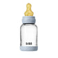 Biberon en Verre 120ml avec Tétine en Latex Débit lent – BIBS - Baby Blue - Image 2