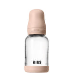 Biberon en Verre 120ml avec Tétine en Latex Débit lent – BIBS - Blush - Image 1