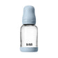 Biberon en Verre 120ml avec Tétine en Silicone Débit Lent - Baby Blue - Image 1